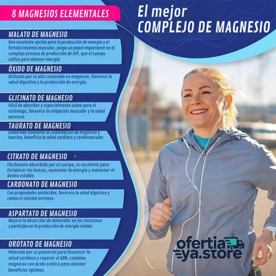 Magnesium Complex, el suplemento natural que equilibra tu cuerpo desde adentro 💪