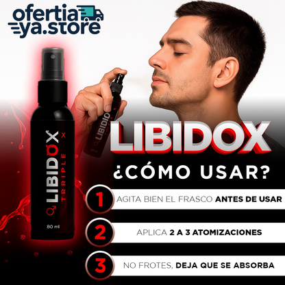 ¡Atrae miradas sin decir una palabra!  Libidox Triple X con feromonas